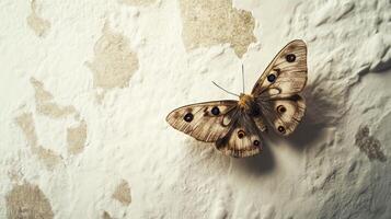 A detailed image showing a butterfly resting on a textured surface photo