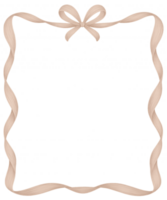 A square frame with a bow on a black background png