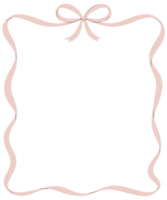 A pink ribbon in a square frame png