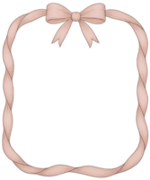 A pink ribbon with a bow in the middle png