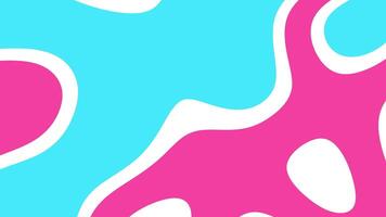 abstract background in bright pink blue and white with fluid wavy shapes ideal for summer sale graphics kids birthday invites and modern UI design layouts video