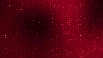 Red digital dot technology lights on dark red background suitable for festive backgrounds holiday graphics vibrant design projects and energetic concepts video