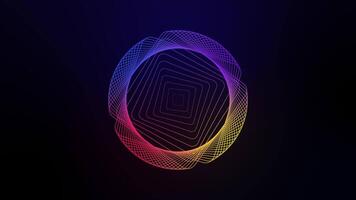 Gradient Abstract gradient color round typography animation video