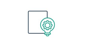 Concept icon animated. animated icon related to business. suitable for user interface, provide visual feedback and more. alpha channel, transparent background video