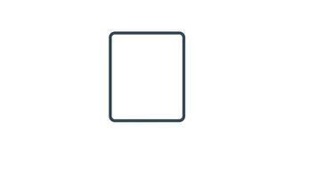 Experience icon animated. animated icon related to business. suitable for user interface, provide visual feedback and more. alpha channel, transparent background video
