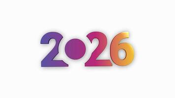 2026 Happy New Year Golden Fireworks and Gradient Numbers A Luxurious Look video