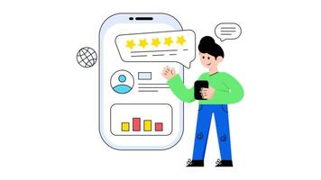 Reputation Management 2D Flat Animations. video