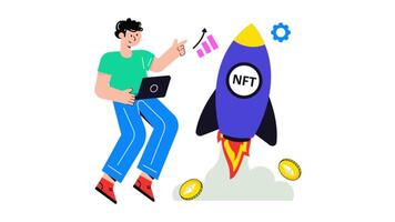 Startup Marketing Service 2D Flat Animations. video