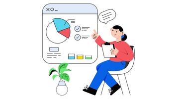 Digital Analysis 2D Flat Animations. video