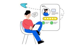 Send Your Cv 2D Flat Animations. video