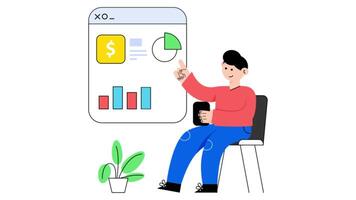 Fintech 2D Flat Animations. video
