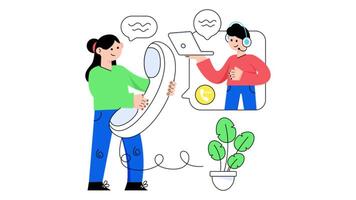 Startup Target 2D Flat Animations. video