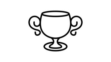 Animated Bronze Cup Third Trophy video