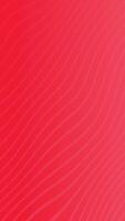 Red abstract beautiful Wavy Lines Simple gradient vertical Background 4k Repeatable video