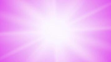 Loop of rays glow pink optical flare shine light from the top left animation, white light beams background. sun light lens flares art animation backgrounds video