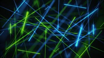 Glowing green and blue laser beams motion background with flashing high speed lasers. This background animation is full HD and a seamless loop. video
