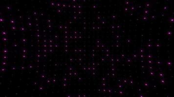 LED lights background with a grid of twinkling pink lights. Blinking stage lights animation. This performance background is full HD and looping. video