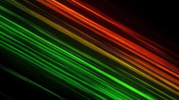 Cartoon style of Green Orange gradient speed tilted line running background video