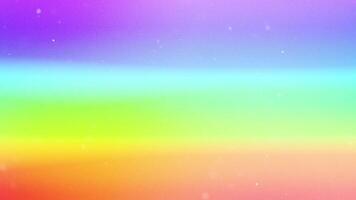 Rainbow color with particle blur floating background video