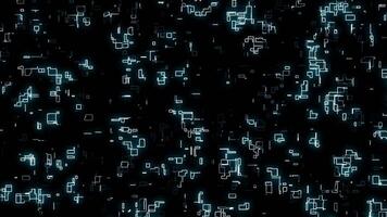 Digital style glowing random shape motion background video