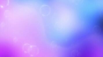 Random colorful gradient with bubble blur floating background video