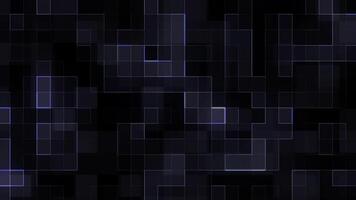 Digital style Blue glowing square random motion background video