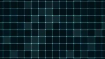 Digital style Square random glow on grid background video