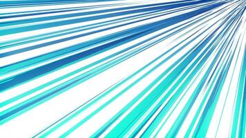 Random color blue shade of manga style speed line run from right corner background video