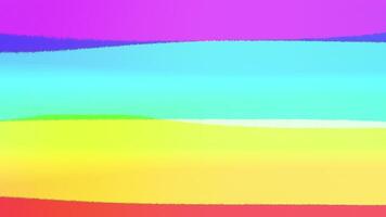 Rainbow color of fabric draw shape motion windy background video