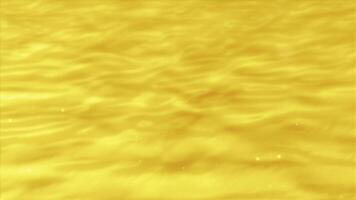 Gold liquid water motion with particle flow up background video