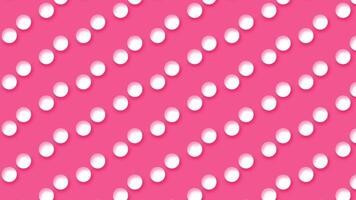 Emboss dew drop motion on pink background video