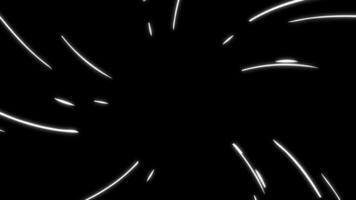 Expand speed curve line glowing effect background video