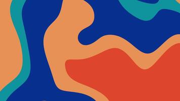 Abstract blue orange and teal design suitable for backgrounds, websites, graphic prints, posters, and creative projects needing vibrant colors. video