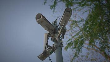 Advanced HighTech Surveillance Camera Setup in a Dynamic Urban Environment for Safety and Security video