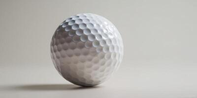 The elegant golf ball showcasing its iconic textured surface. photo