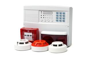 Fire alarm security Good for security servise engeniering company site or advertising. photo