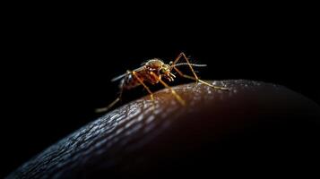 A Close Up Shot Of An Insect On Human Skin photo