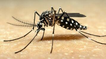 A detailed closeup view of an insect resembling a mosquito photo