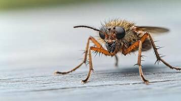 Close Up Macro Photograph of a Very Detailed Insect Specimen photo
