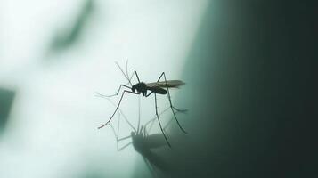 A close up image of a mosquito insect on a surface photo
