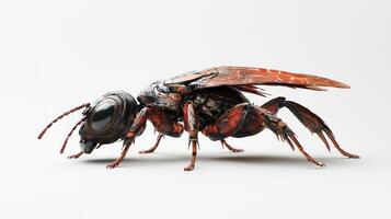 An insect with wings and detailed body is on display photo