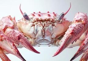 A Detailed Closeup of a Red Spotted Crab photo