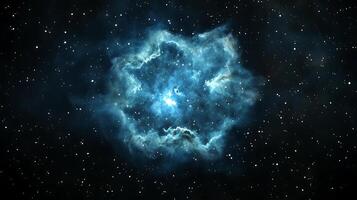 Celestial Nebula A Stunning Image of a Bright, Glowing Nebula in the Dark Cosmos. photo