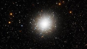 Brilliant Galactic Cluster A Stunning Display of Celestial Bodies in Deep Space. photo