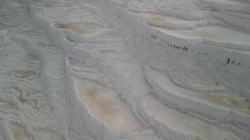 Pamukkale travertines and fields captured from drone in Turkey video