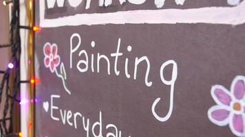 Workshop invites participants to learn painting techniques video