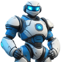 A futuristic robot design high resolution image of a friendly robot on transparent background png