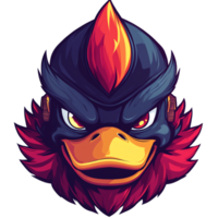Sirfetchd pokemon head cartoon with angry expression on transparent background png