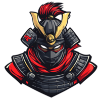 Samurai warrior with transparent background png