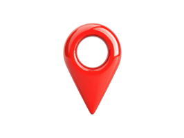 Red location pin symbol for mapping and navigation purposes png